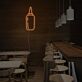 Soßenflasche LED-Neonschild für Restaurant Bar