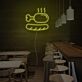 gekochtes Hähnchen mit Brot LED-Neonschild für Restaurant Bar