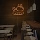 gekochtes Hähnchen mit Brot LED-Neonschild für Restaurant Bar