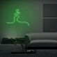 Abstrakte Silhouette eines Kusses LED-Neonschild Wohnzimmer Schlafzimmer