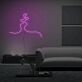 Abstrakte Silhouette eines Kusses LED-Neonschild Wohnzimmer Schlafzimmer
