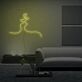 Abstrakte Silhouette eines Kusses LED-Neonschild Wohnzimmer Schlafzimmer