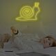 Schnecke LED-Neonschild für Kinderzimmer und Wohnzimmer