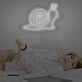 Schnecke LED-Neonschild für Kinderzimmer und Wohnzimmer
