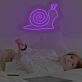 Schnecke LED-Neonschild für Kinderzimmer und Wohnzimmer