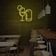Weinglas und Getränkedose LED-Neonschild für Bar und Café
