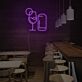 Weinglas und Getränkedose LED-Neonschild für Bar und Café