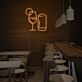 Weinglas und Getränkedose LED-Neonschild für Bar und Café
