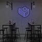 Kuchenstück mit Sahnehaube LED-Neonschild für Café und Bäckerei