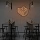 Kuchenstück mit Sahnehaube LED-Neonschild für Café und Bäckerei