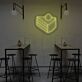 Kuchenstück mit Sahnehaube LED-Neonschild für Café und Bäckerei
