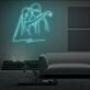 Brautpaar Umarmung LED-Neonschild Wohnzimmer Hochzeitslocation
