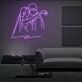 Brautpaar Umarmung LED-Neonschild Wohnzimmer Hochzeitslocation