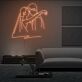 Brautpaar Umarmung LED-Neonschild Wohnzimmer Hochzeitslocation