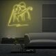 Brautpaar Umarmung LED-Neonschild Wohnzimmer Hochzeitslocation