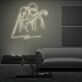 Brautpaar Umarmung LED-Neonschild Wohnzimmer Hochzeitslocation