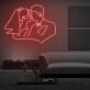 Brautpaar Umriss LED-Neonschild Hochzeit Wohnzimmer