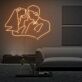 Brautpaar Umriss LED-Neonschild Hochzeit Wohnzimmer