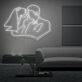 Brautpaar Umriss LED-Neonschild Hochzeit Wohnzimmer