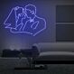 Brautpaar Umriss LED-Neonschild Hochzeit Wohnzimmer