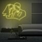 Brautpaar Umriss LED-Neonschild Hochzeit Wohnzimmer