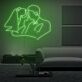 Brautpaar Umriss LED-Neonschild Hochzeit Wohnzimmer