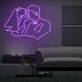 Brautpaar Umriss LED-Neonschild Hochzeit Wohnzimmer