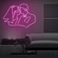 Brautpaar Umriss LED-Neonschild Hochzeit Wohnzimmer