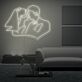 Brautpaar Umriss LED-Neonschild Hochzeit Wohnzimmer