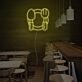 Teller mit Löffel und Gabel LED-Neonschild für Restaurant Café