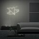 Herz mit Planetenring LED-Neonschild Wohnzimmer Schlafzimmer