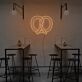 Brezel LED-Neonschild für Café Bar