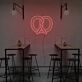 Brezel LED-Neonschild für Café Bar