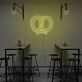 Brezel LED-Neonschild für Café Bar