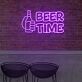 BEER TIME LED-Neonschild für Bar und Club