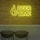 BEER TIME LED-Neonschild für Bar und Club