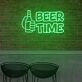 BEER TIME LED-Neonschild für Bar und Club