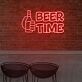 BEER TIME LED-Neonschild für Bar und Club