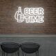 BEER TIME LED-Neonschild für Bar und Club