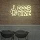 BEER TIME LED-Neonschild für Bar und Club