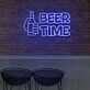 BEER TIME LED-Neonschild für Bar und Club