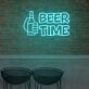 BEER TIME LED-Neonschild für Bar und Club