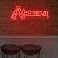 CHEERS! LED-Neonschild für Bar und Wohnzimmer