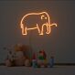 Elefant LED-Neonschild für Kinderzimmer Wohnzimmer