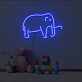 Elefant LED-Neonschild für Kinderzimmer Wohnzimmer