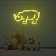 Nashorn LED-Neonschild für Kinderzimmer Wohnzimmer