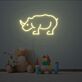 Nashorn LED-Neonschild für Kinderzimmer Wohnzimmer