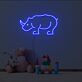 Nashorn LED-Neonschild für Kinderzimmer Wohnzimmer