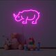 Nashorn LED-Neonschild für Kinderzimmer Wohnzimmer