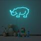 Nashorn LED-Neonschild für Kinderzimmer Wohnzimmer